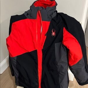 Spyder Boys Ambush Red and Black Jacket